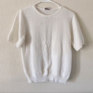 Vintage It’s Pure Gould Short Sleeve Knit Sweater Top